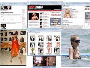 Members area screenshot from Banned Celebs - click to enlarge