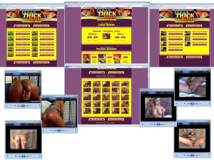 Members area screenshot from Black Thick Girls - click to enlarge