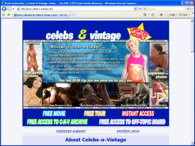 Celebs and Vintage screenshot