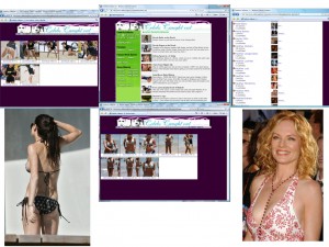 Members area screenshot from Celebs Caught Out - click to enlarge