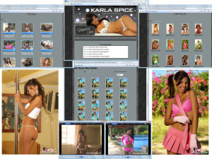Members area screenshot from Karla Spice - click to enlarge