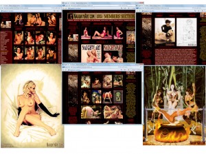 Members area screenshot from Naughty Art - click to enlarge