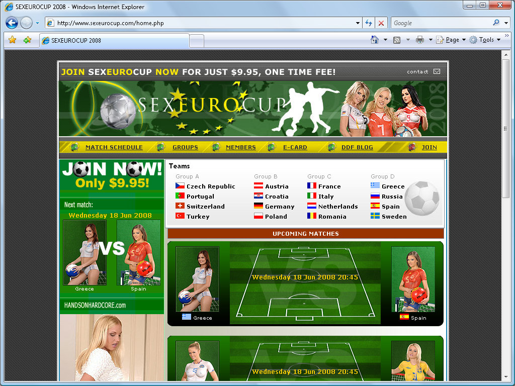 Sex Euro Cup screenshot number 1
