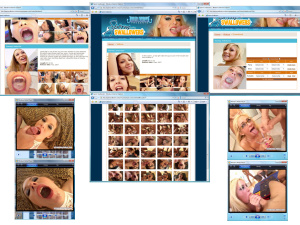 Members area screenshot from Sperm Swallowers - click to enlarge