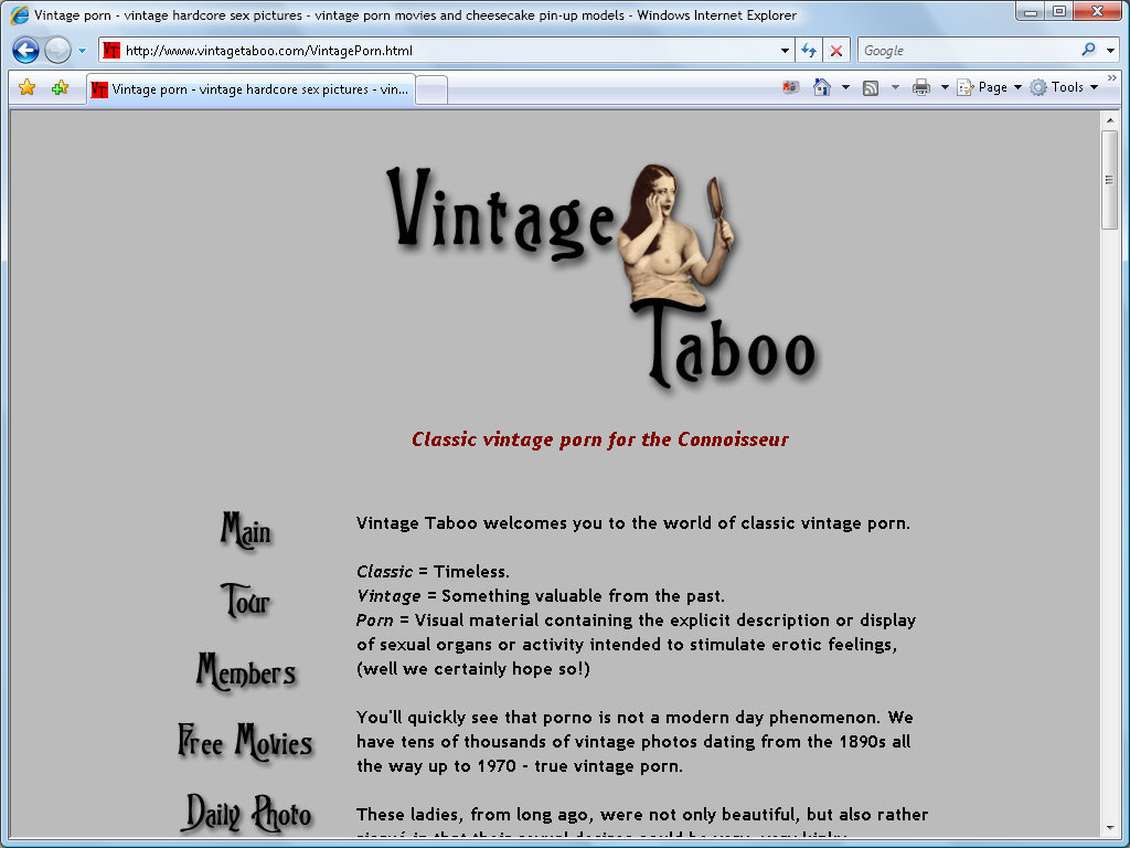 Vintage Taboo screenshot number 1