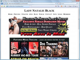 Screenshot from Lady Natalie Black