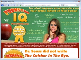 Screenshot from Pornstar IQ