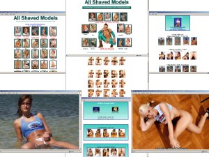 Members area screenshot from All Shaved Models - click to enlarge