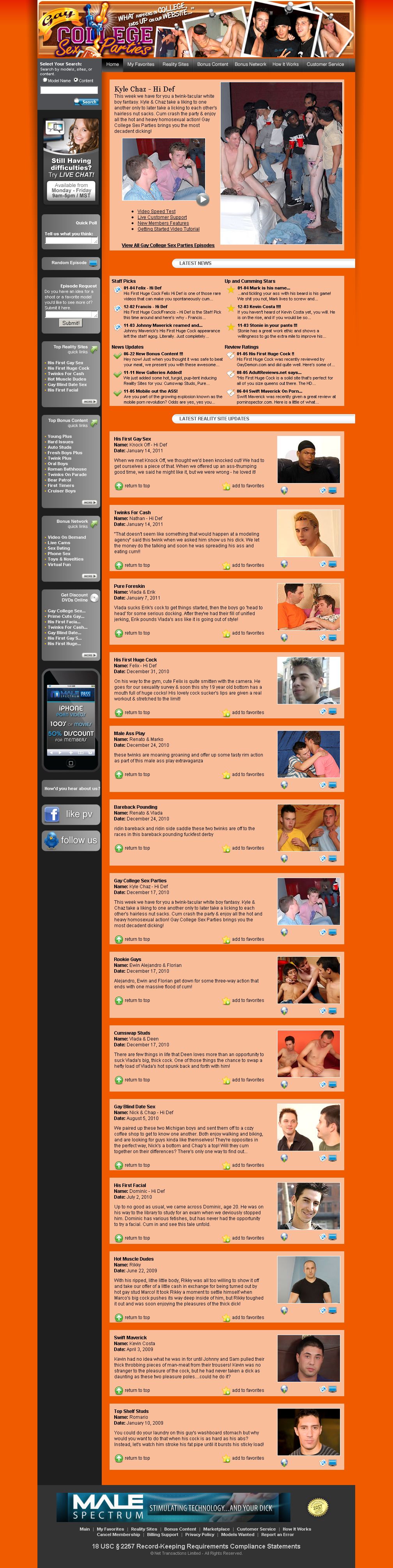 Gay College Sex Parties screenshot number 2