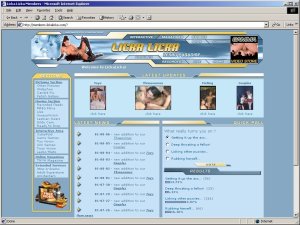 Members area screenshot from Licka Licka - click to enlarge