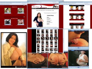 Members area screenshot from Loving Diana - click to enlarge
