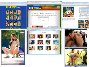 Members area screenshot from Naughty Athletics - click to enlarge