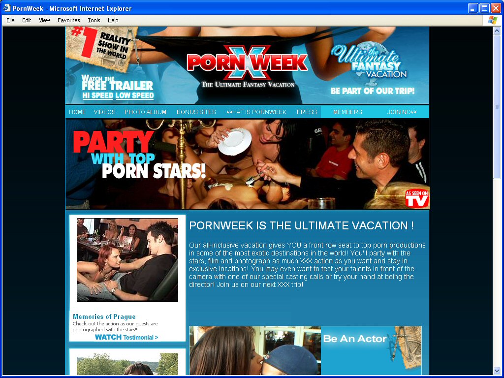 Porn Week Vacations screenshot number 1
