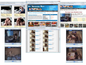 Members area screenshot from Revenge Cams - click to enlarge