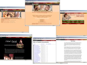Members area screenshot from Sexy Texts - click to enlarge