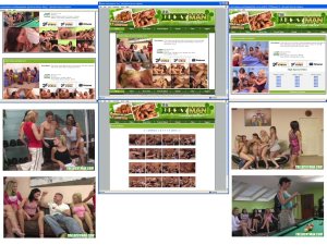 Members area screenshot from The Lucky Man - click to enlarge