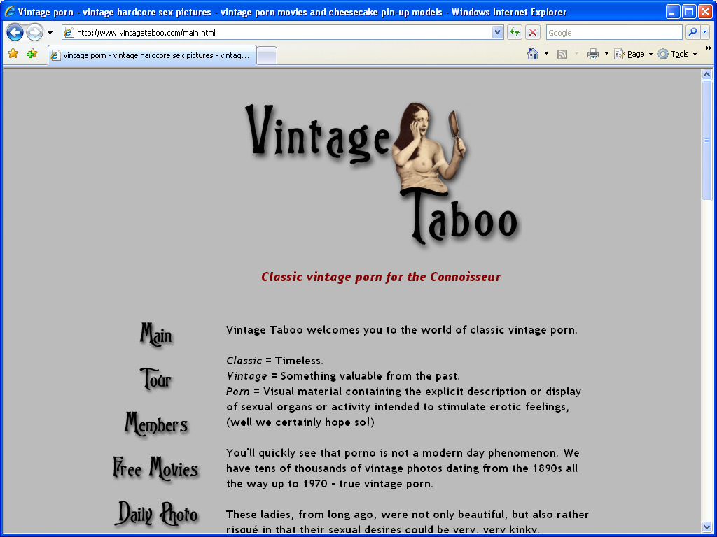Vintage Taboo screenshot number 1