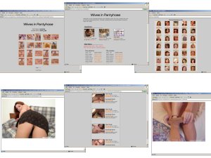 Members area screenshot from Wives in Pantyhose - click to enlarge